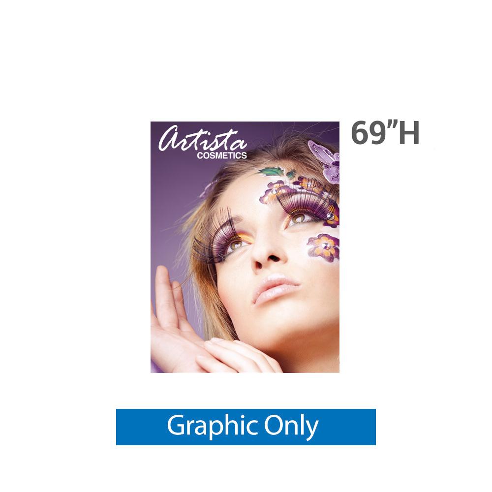 48 in. SilverStep Retractable Banner Stand — Graphic Only / 69 inches